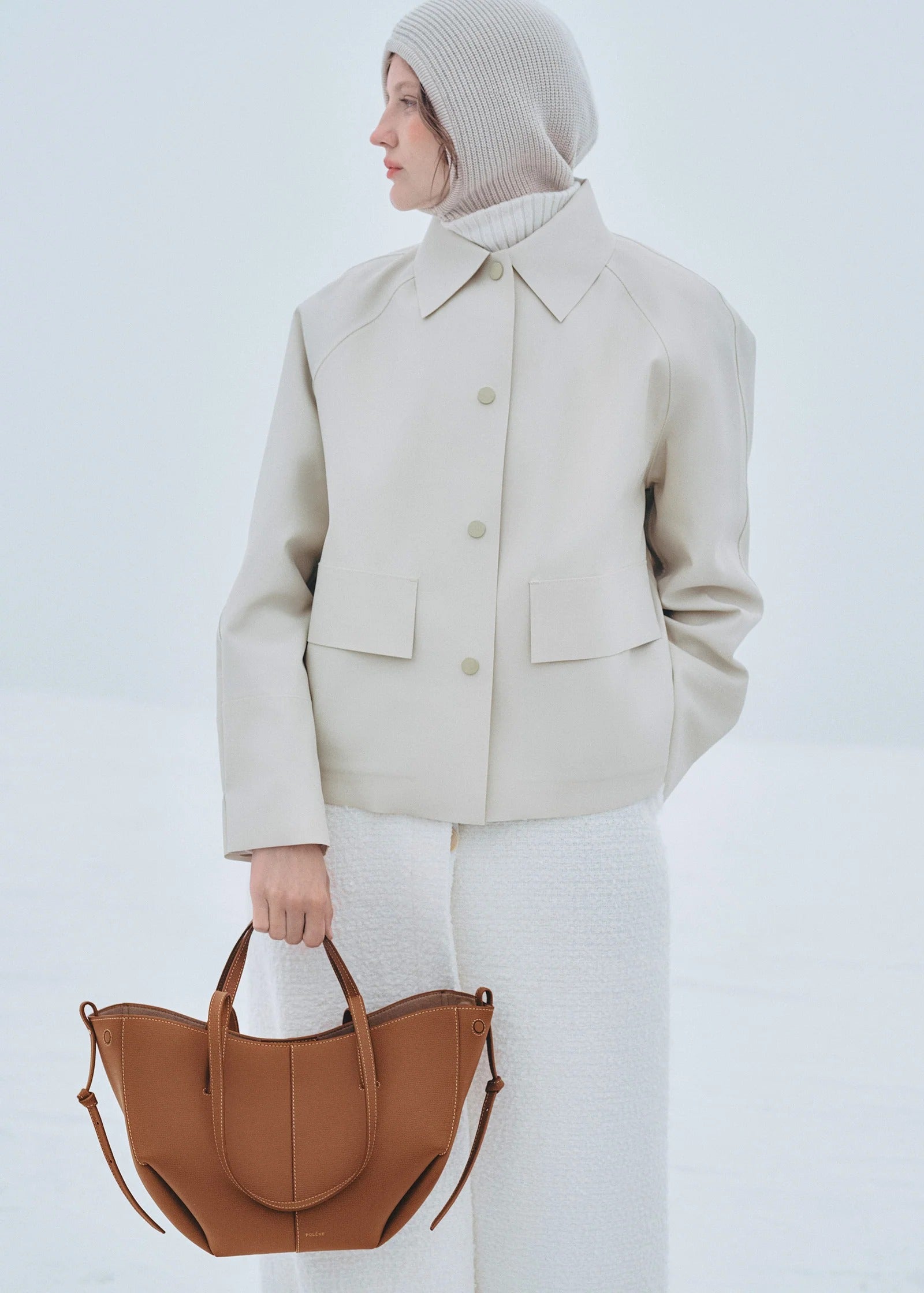 Polène Cyme Mini - Camel Grainé