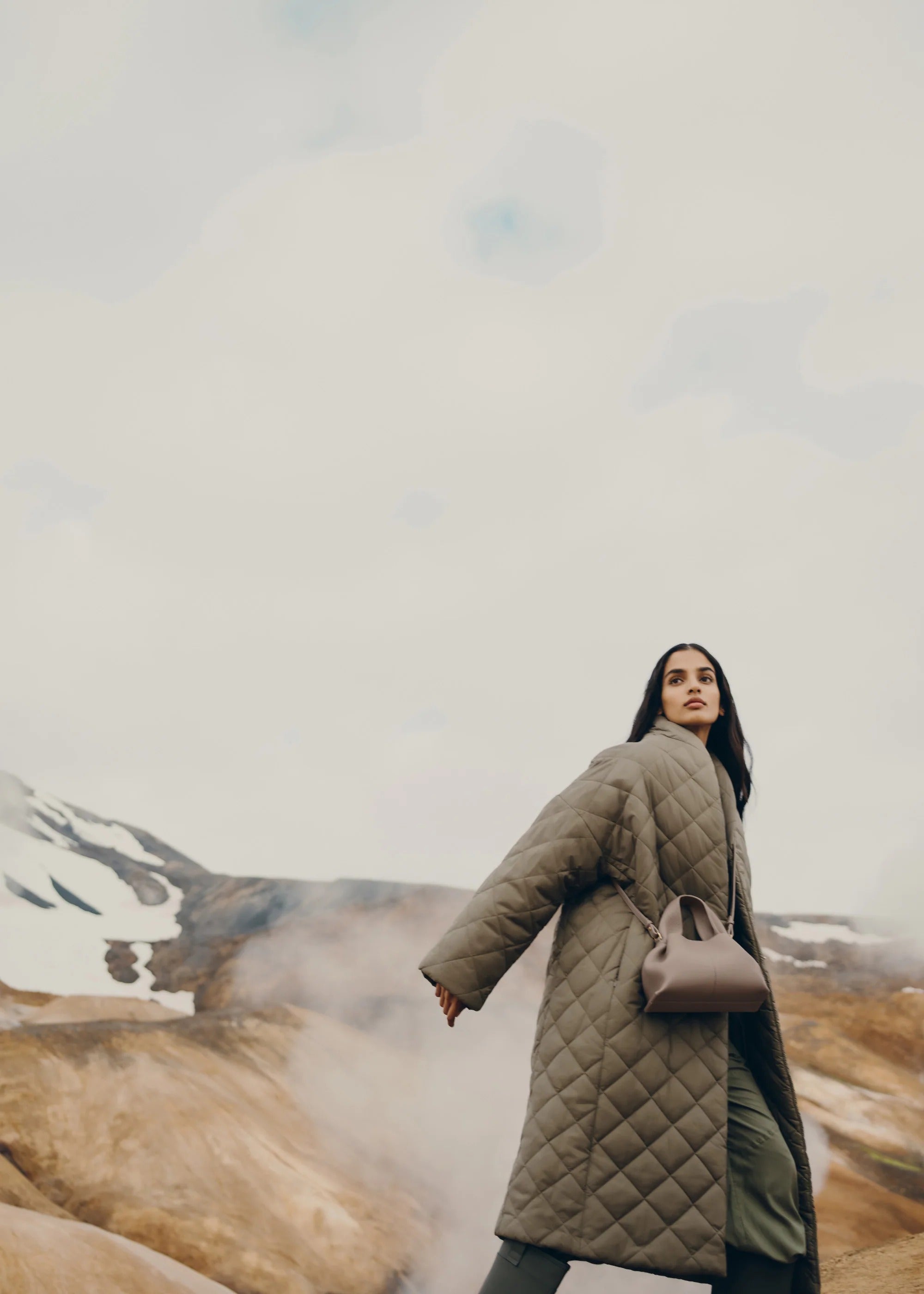 Polène Number Nine Mini - Grainy Taupe