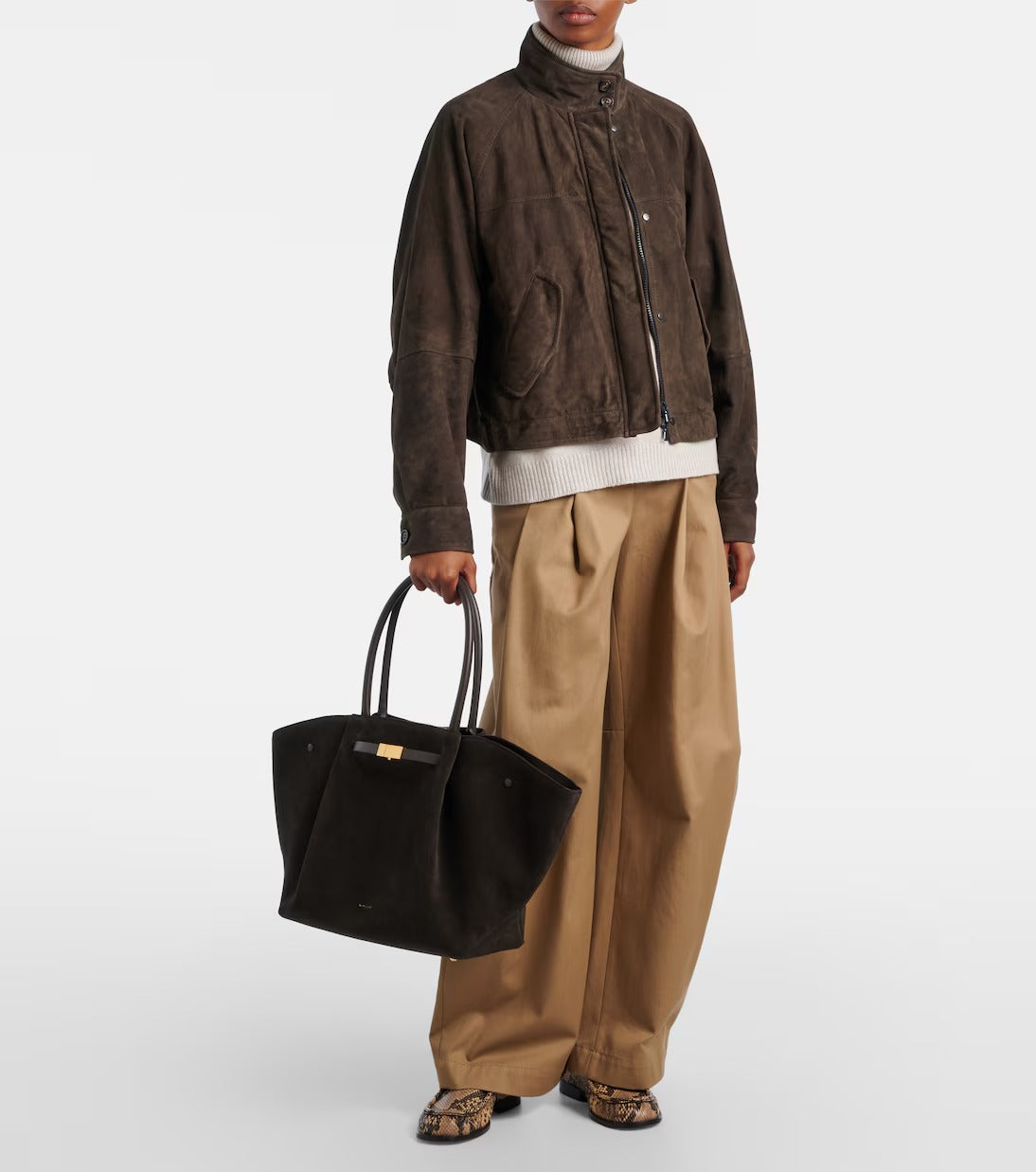 DeMellier New York Wildleder und Leder - Mokka