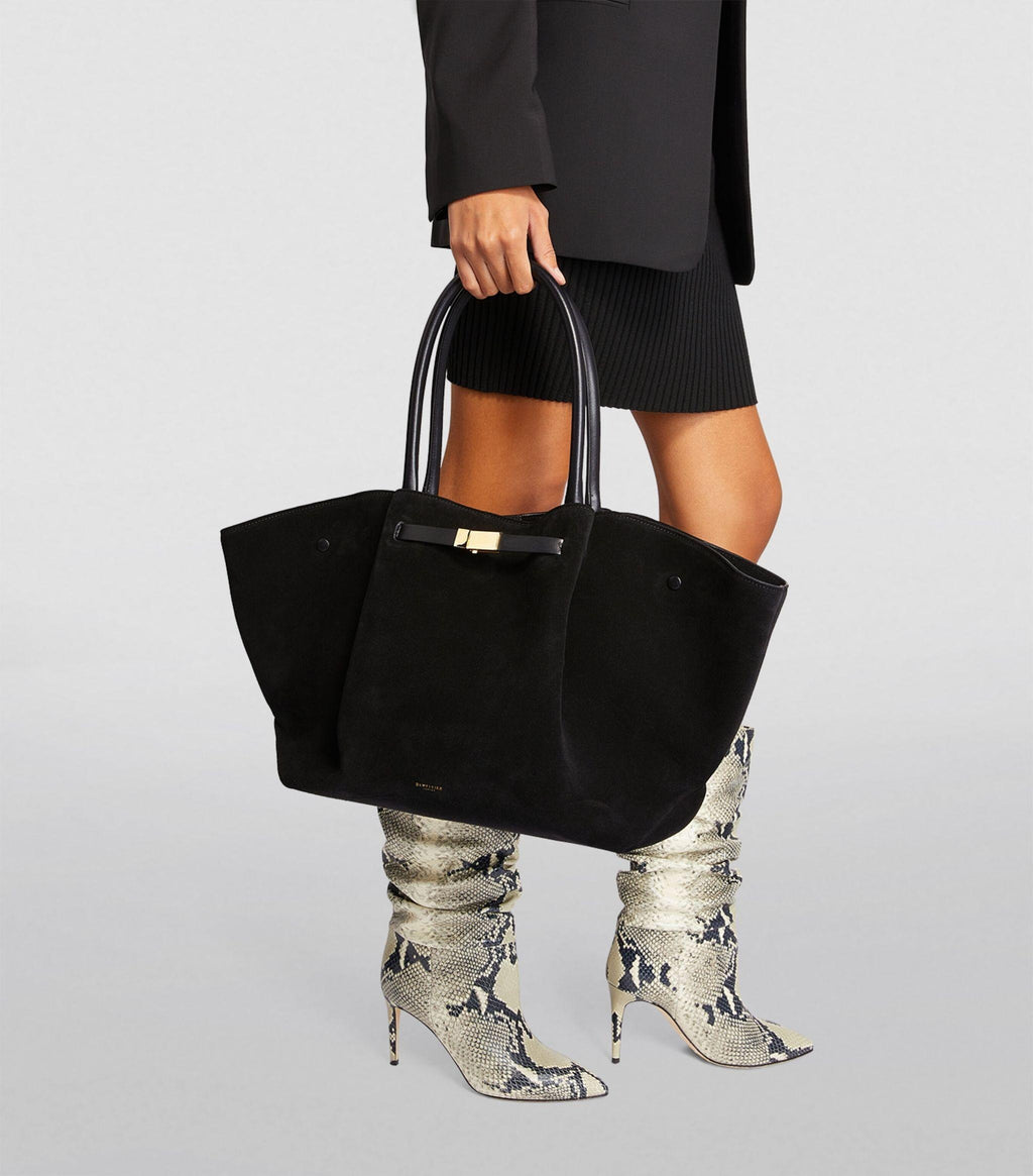 Demellier New York Wildleder und Leder - Schwarz