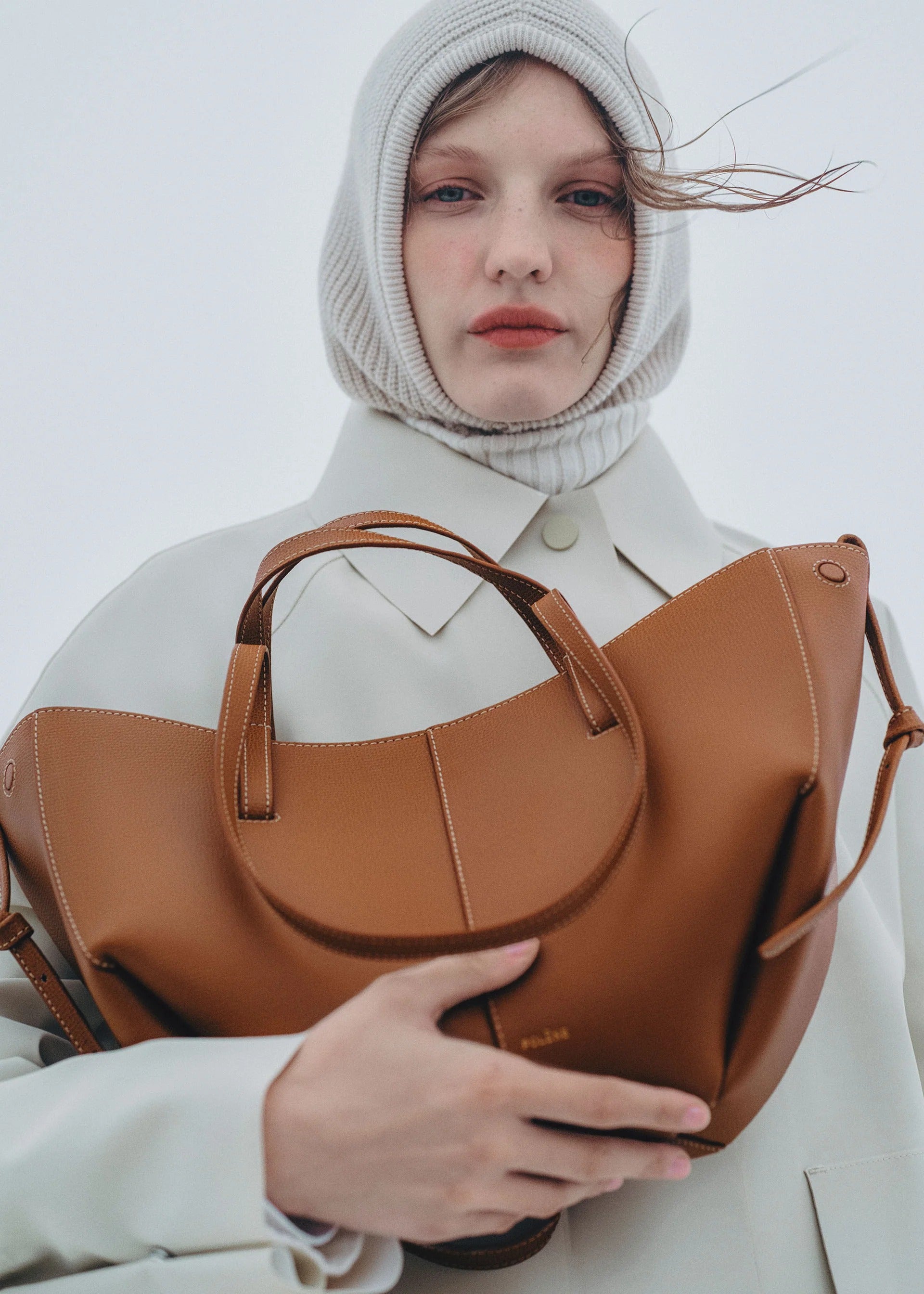 Polène Cyme Mini - Camel Grainé