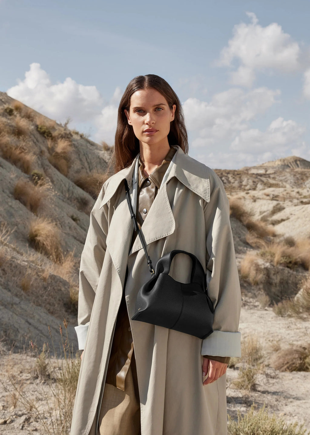 Polène Number Nine Mini - Black Grainy