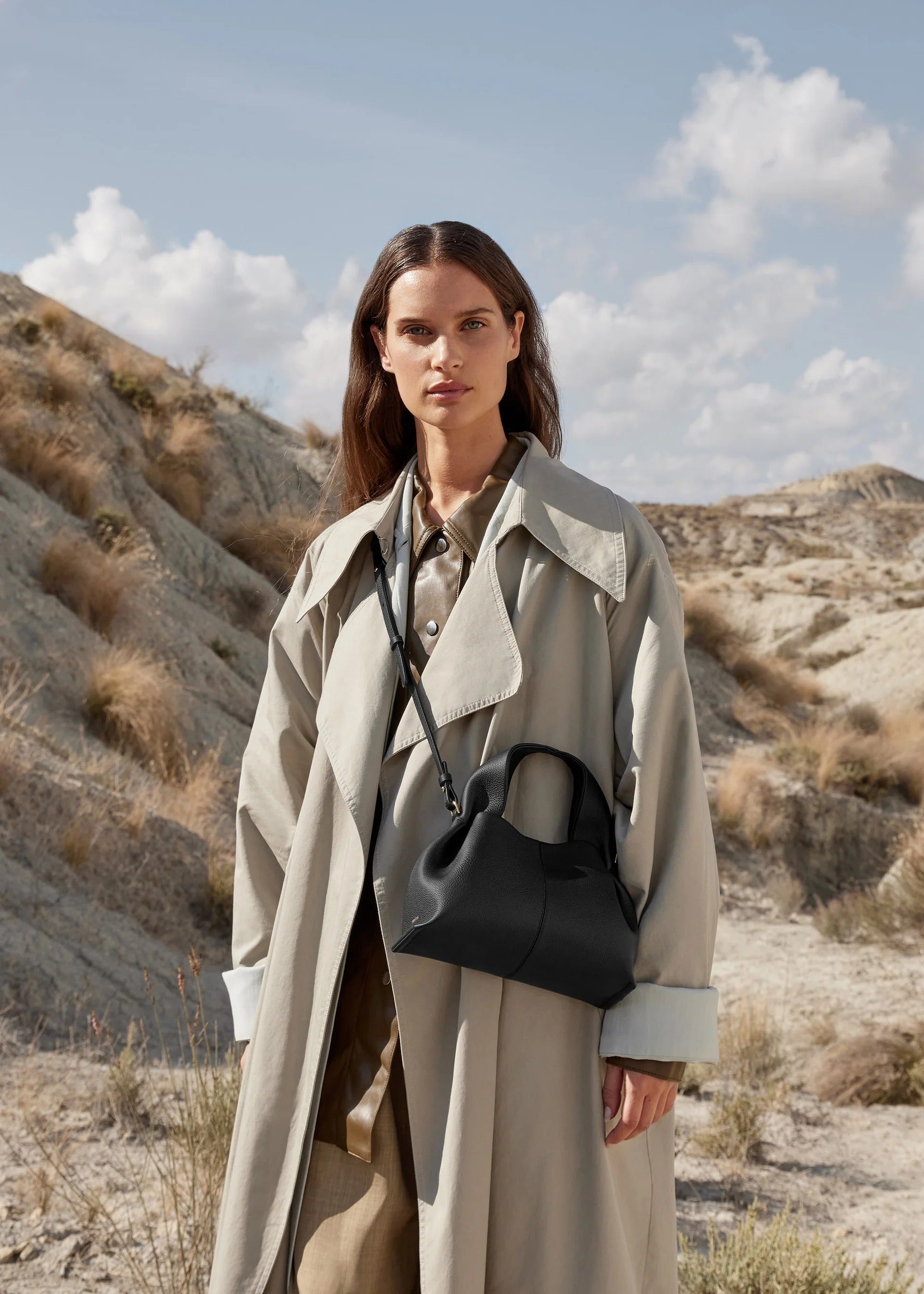 Polène Number Nine Mini - Black Grainy