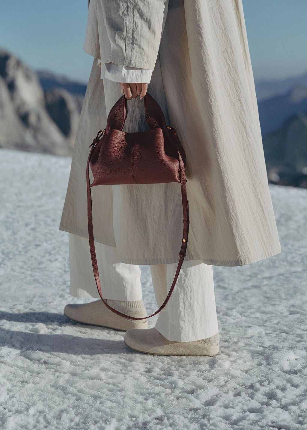 Polène Number Nine Mini - Black Cherry Grainy