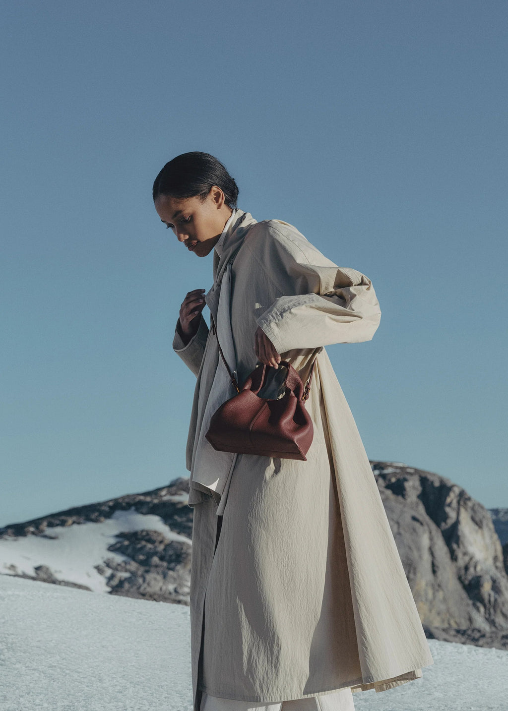 Polène Number Nine Mini - Black Cherry Grainy