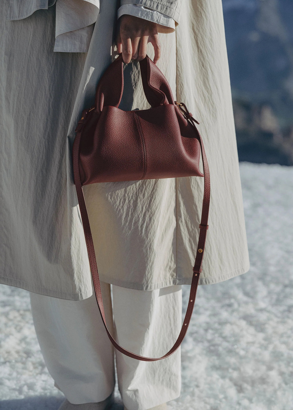 Polène Number Nine Mini - Black Cherry Grainy