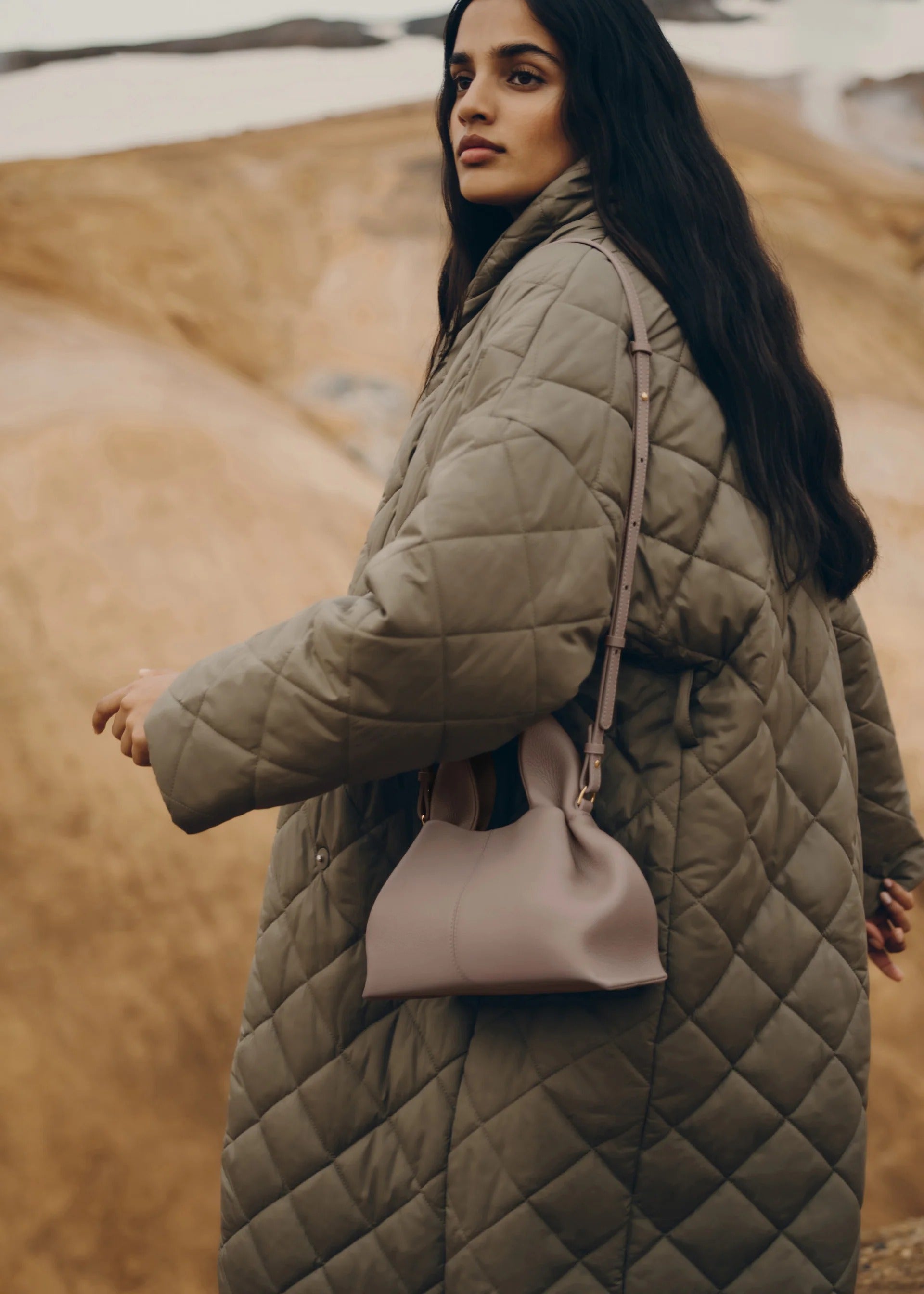 Polène Number Nine Mini - Grainy Taupe