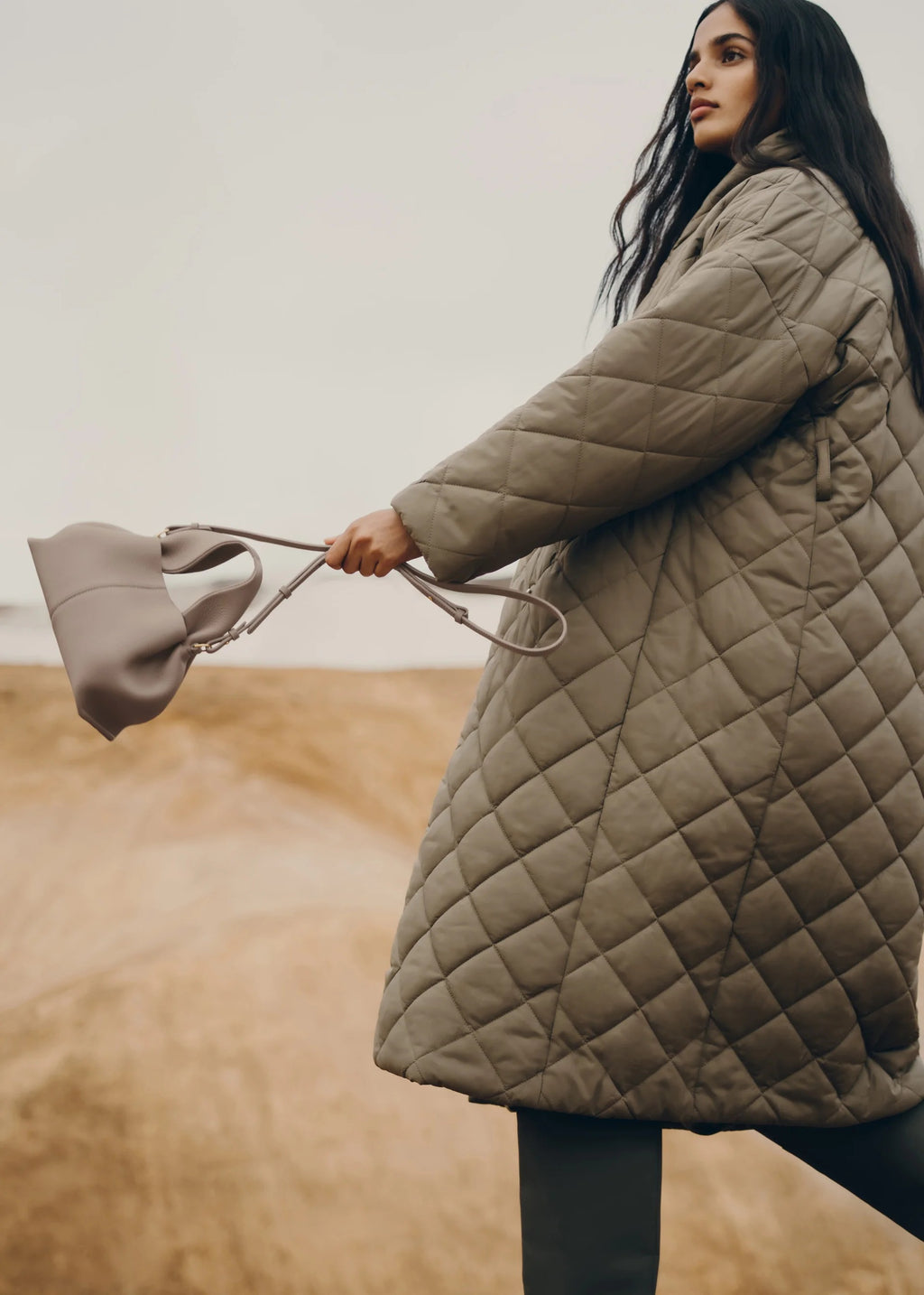 Polène Number Nine Mini - Grainy Taupe