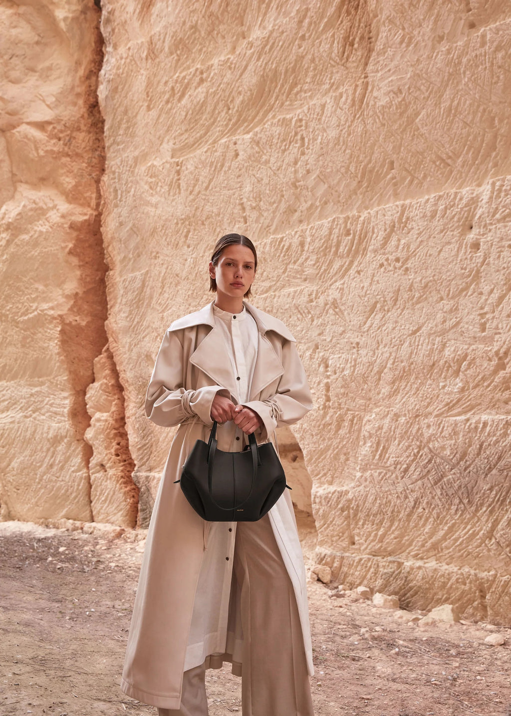 Polène Cyme Mini - Grainy Black