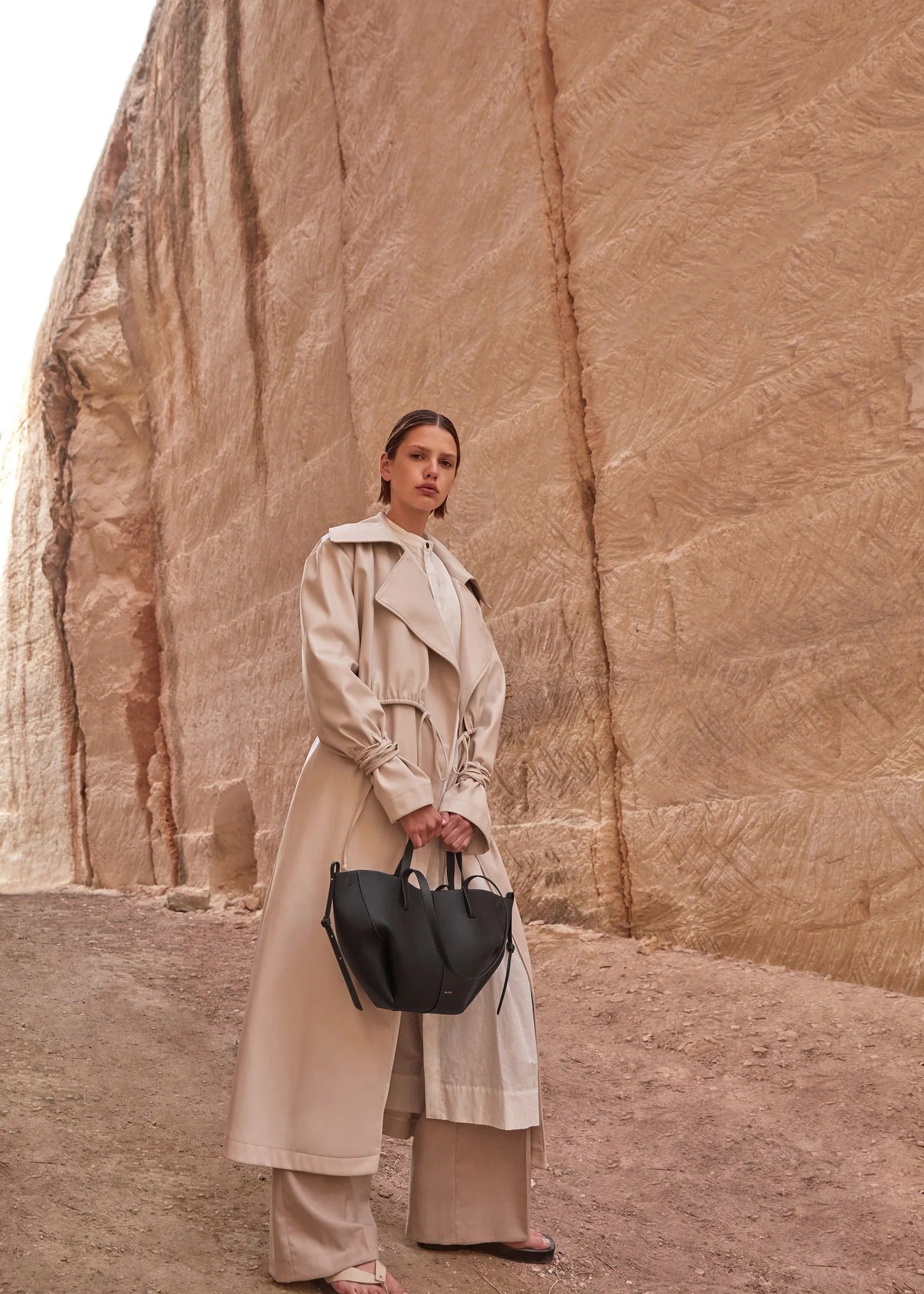 Polène Cyme Mini - Grainy Black